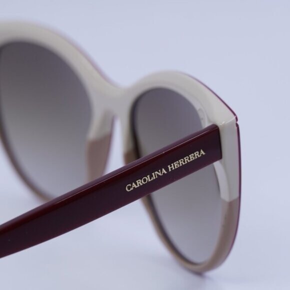 Carolina Herrera HER 0142/S 0R9S HA Sunglasses Burgundy/Nude Cat Eye Frame main image 6